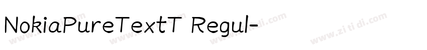 NokiaPureTextT Regul字体转换